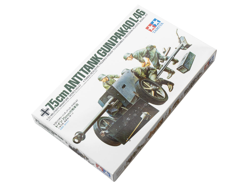 Tamiya Models German 75mm Pak 40/L46 ATG Model Kit