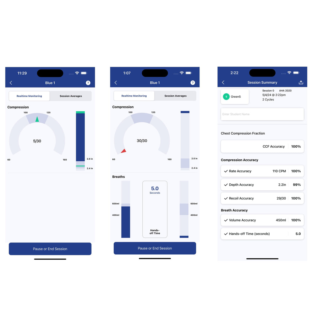 PRESTAN PP-AM-2000-1-MS Adult Series 2000 CPR Manikin with Advanced Feedback, Medium Skin