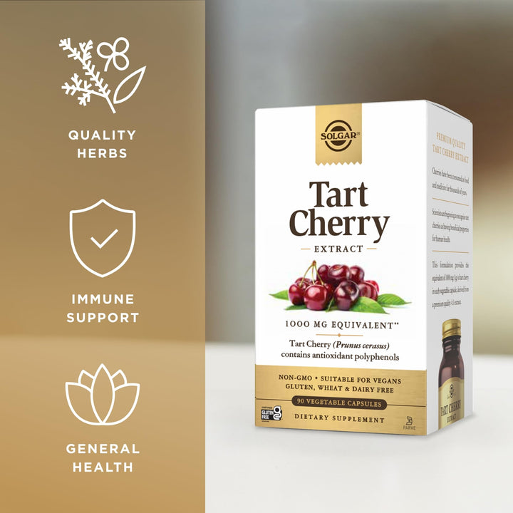 Tart Cherry - 90 Vegetable Capsules, Pack of 2 - Non-GMO, Vegan, Gluten Free, Dairy Free, Kosher - 180 Total Servings