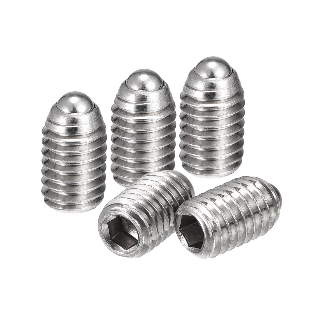 Ball Point Set Screws, M5 x 8mm 304 Stainless Steel Metric Spring Hex Socket Screw 20pcs