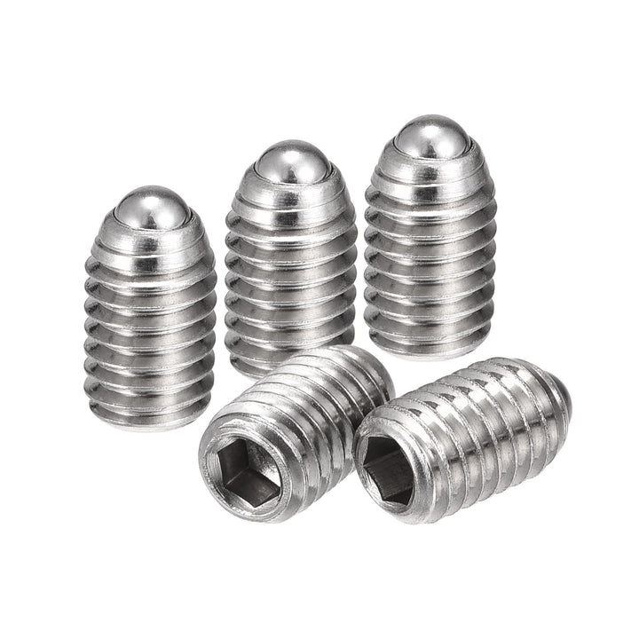 Ball Point Set Screws, M5 x 8mm 304 Stainless Steel Metric Spring Hex Socket Screw 20pcs