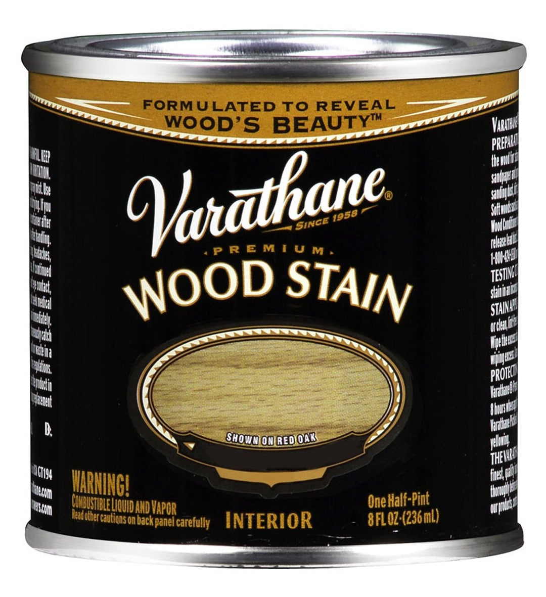 Varathane 1/2 pt Rust-Oleum 211807 Dark Walnut Varathane Oil-Based Interior Wood Stain
