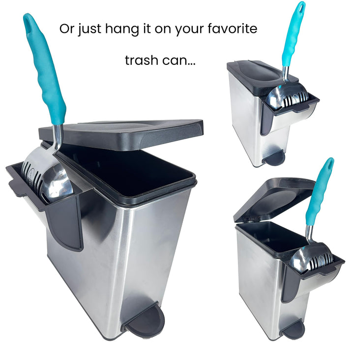 ® Premium Multicat Cat Litter Scoop | Solid Metal | Litter Box Tray Pan Sifter