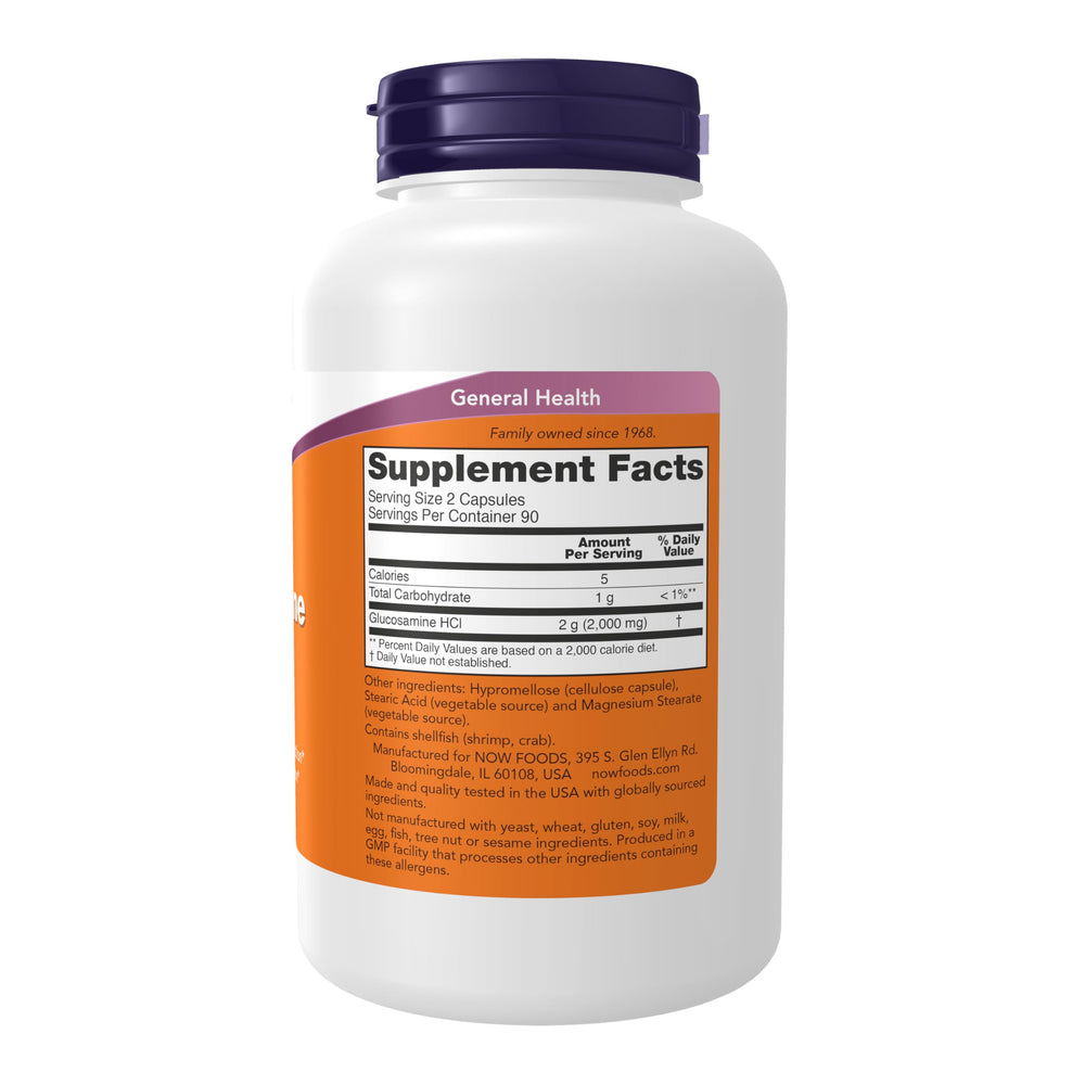 Supplements, Glucosamine '1000', with UL Dietary Supplement Certification, 1 g Per Capsule, 180 Veg Capsules