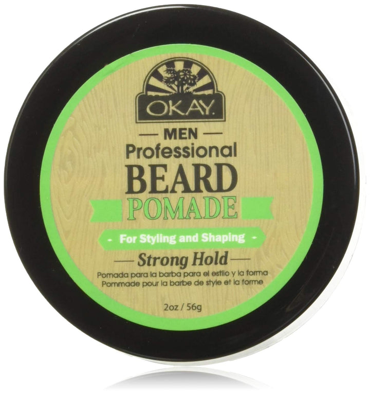OKAY Men's Super Hold Beard Pomade, 2 Ounce