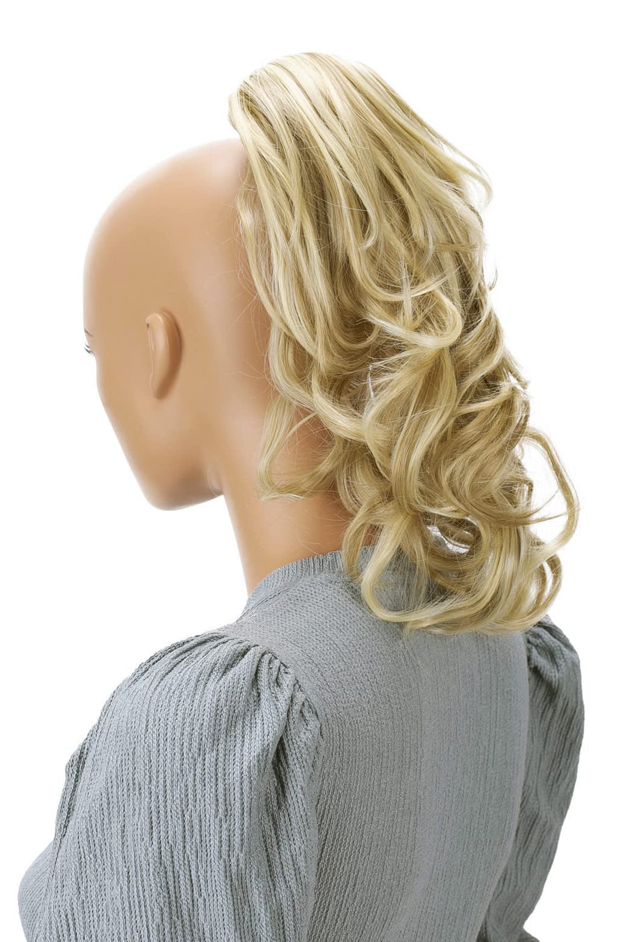 Blonde mix # 24H613 H87 : PRETTYSHOP 14 & 110g Hair Piece Ponytail Extension Straight Light Curled Nature Looking Heat-Resisting Different Colors (light blond mix H87_24H613)