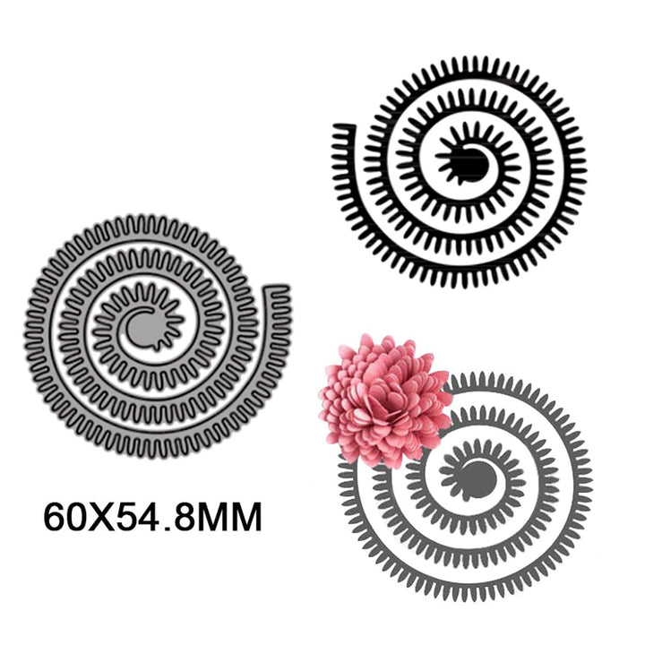 24 Pcs Flowers 3D Layering Rose Metal Cutting Dies Set DIY Die-cuts Embossing Scrapbooking Stencils DIY Craft Card Template Gift Cardmaking Handmade Greetings Card Art Decoration
