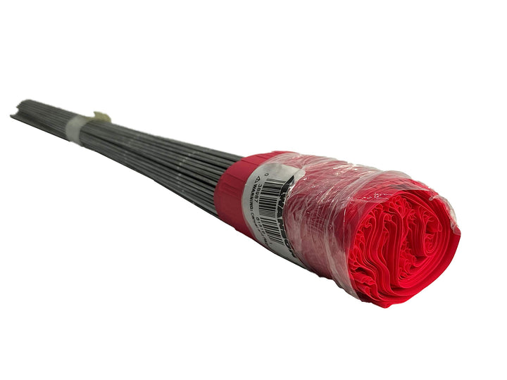 Swanson FRD21100 2-Inch by 3-Inch Marking Flags with 21-Inch Wire Staffs, Red 100 Pack