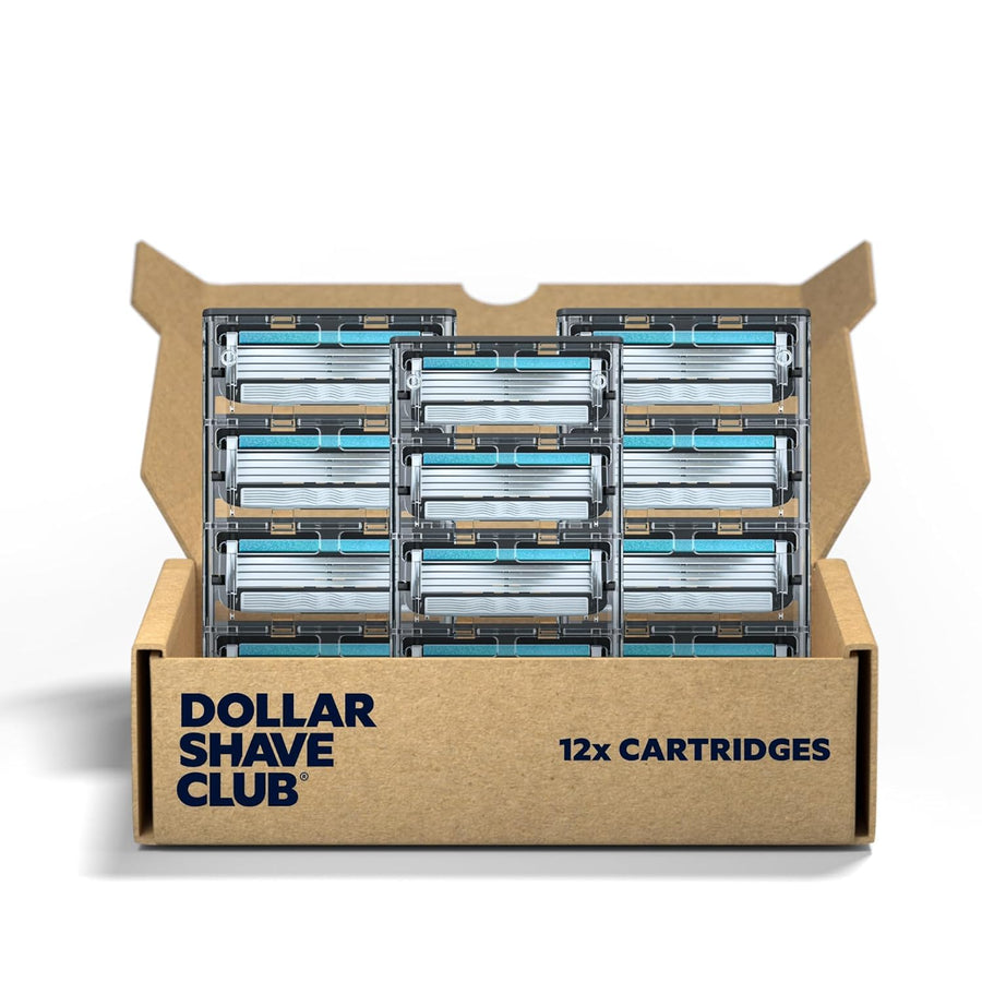 | 4 Blade Razor Refills (12 Pack) | Swift Rinse Blades for Longer and Thicker Hair