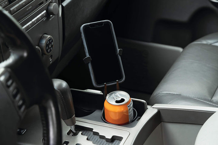 6474 Free-Flex Cup and Cell Phone Device Holder: Mounts in Cars, Trucks, Vans, UTVs with Flexible Arms Securing Various Phones/Cases, Black