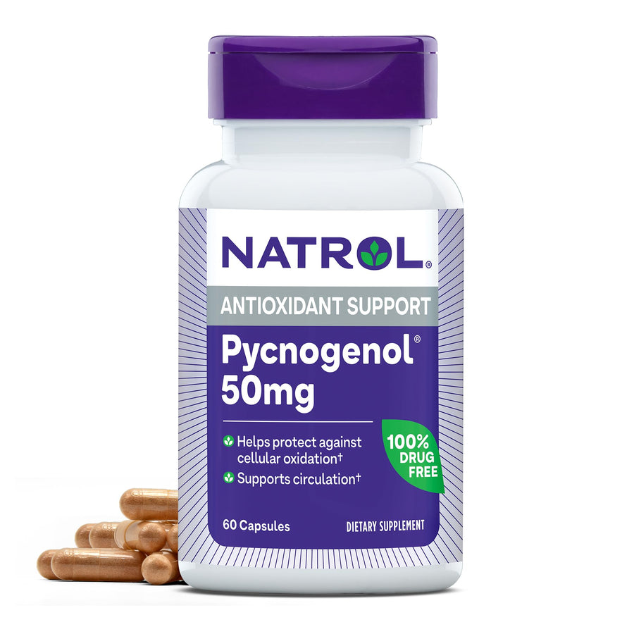 Pycnogenol 50mg Capsules, 60-Count