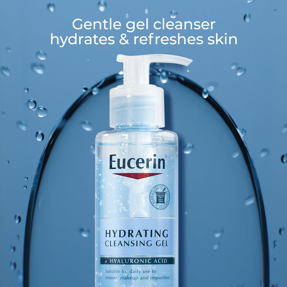 Hydrating Cleansing Gel, Daily Facial Cleanser Formulated with Hyaluronic Acid, 6.8 Fl Oz