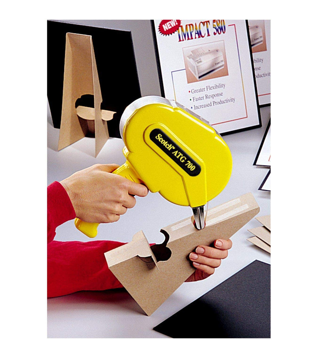 Scotch ATG 700 Adhesive Applicator, 1/2 in and 3/4 in wide rolls, Yellow