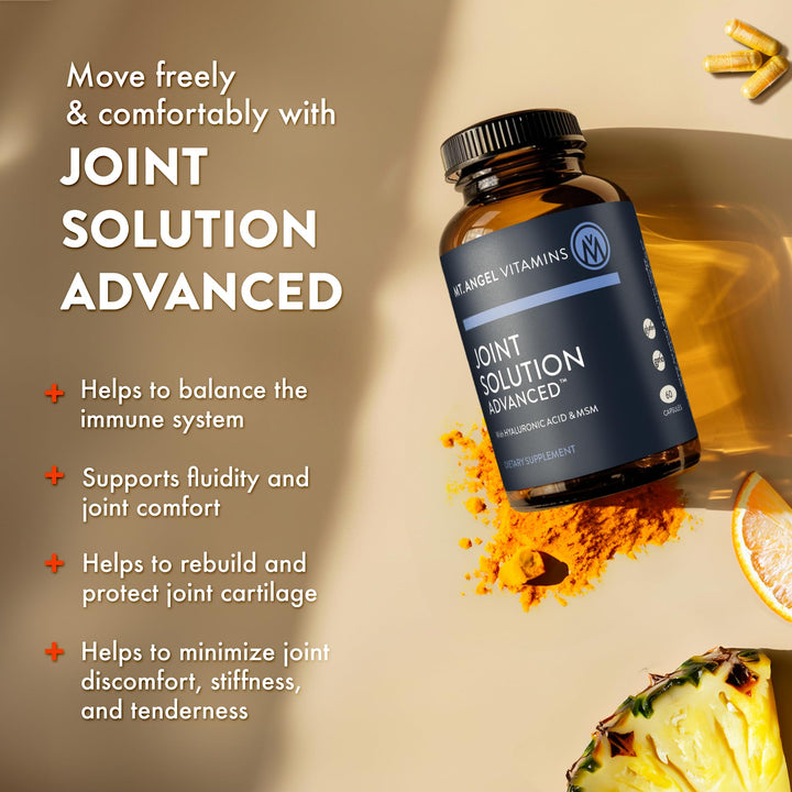 - Joint Solution Advanced, with Curcumin C3 Complex, Glucosamine, Hyaluronic Acid, Bromelain, Collagen Type 2 & MSM, Improves Fluidity & Supports Joint Comfort (60 Capsules)
