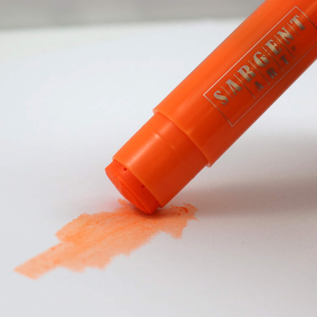 93-2102 Fluorescent Tempera Paint Sticks, 6 Colors, Quick Drying, 6 Count (Pack of 1)