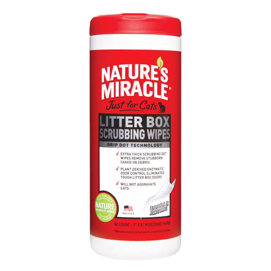 Just for Cats Litter Box Scrubbing Wipes, 30 Count (NM-5574)