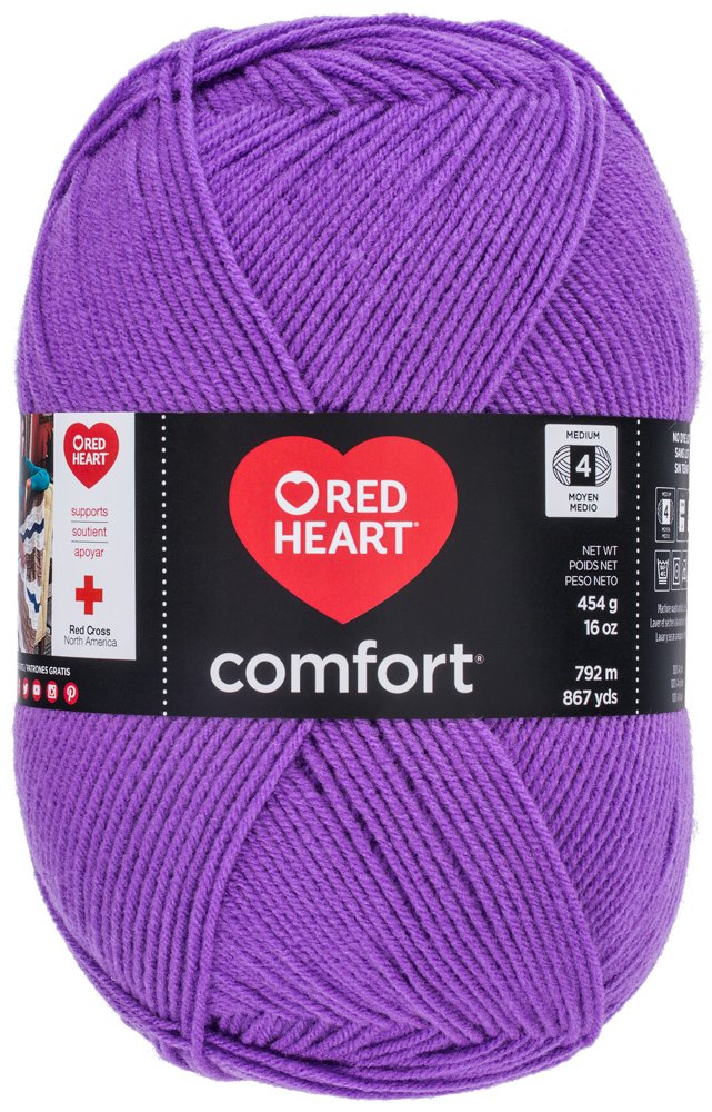 RED HEART Comfort Yarn-Grey & Silver Shimmer
