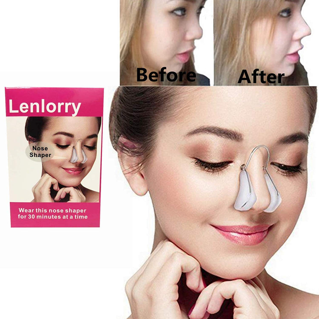 Nose Shaper Clip, Unisex, Hair Trimmer, Nose Lifter, Rhinoplasty Tool, Straightener, Slimming Device, Soft Silicone, Ultra Durable Stainless Steel