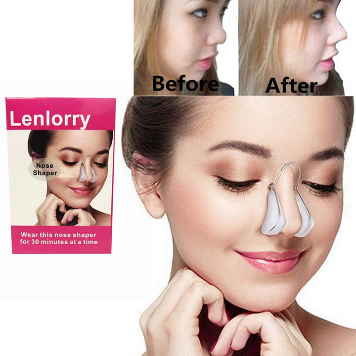 Nose Shaper Clip, Unisex, Hair Trimmer, Nose Lifter, Rhinoplasty Tool, Straightener, Slimming Device, Soft Silicone, Ultra Durable Stainless Steel