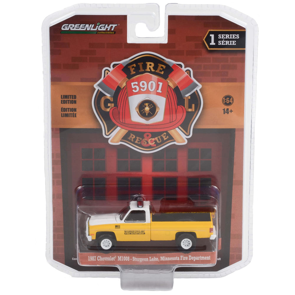 1992 Pickup Truck Red East Brookfield Forestry (Massachusetts) Fire & Rescue Series 1 1/64 Diecast Model Car 67010 B