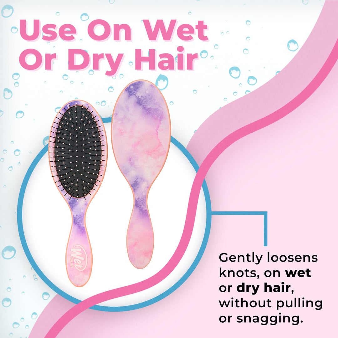 Original Detangler Hair Brush, Color Wash, Watermark, Ultra-Soft IntelliFlex Bristles - Detangling Hairbrush Glides Through Tangles For Wet, Dry & Damaged Hair, Women & Men