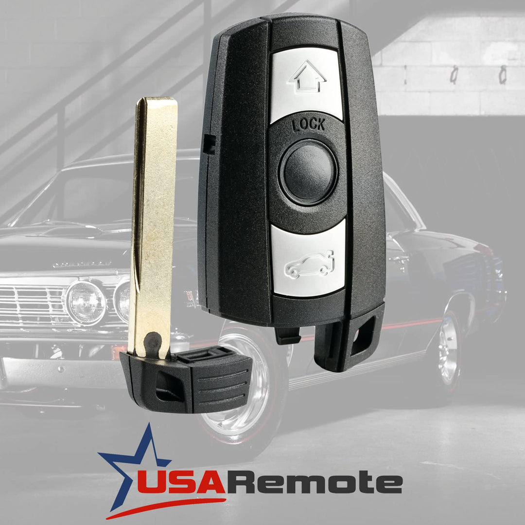 Car Key Fob Keyless Entry Remote fits BMW 3, 5, Series (KR55WK49123, KR55WK49127)