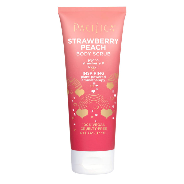 Strawberry Peach Body scrub, Pink, 6 Fl Oz