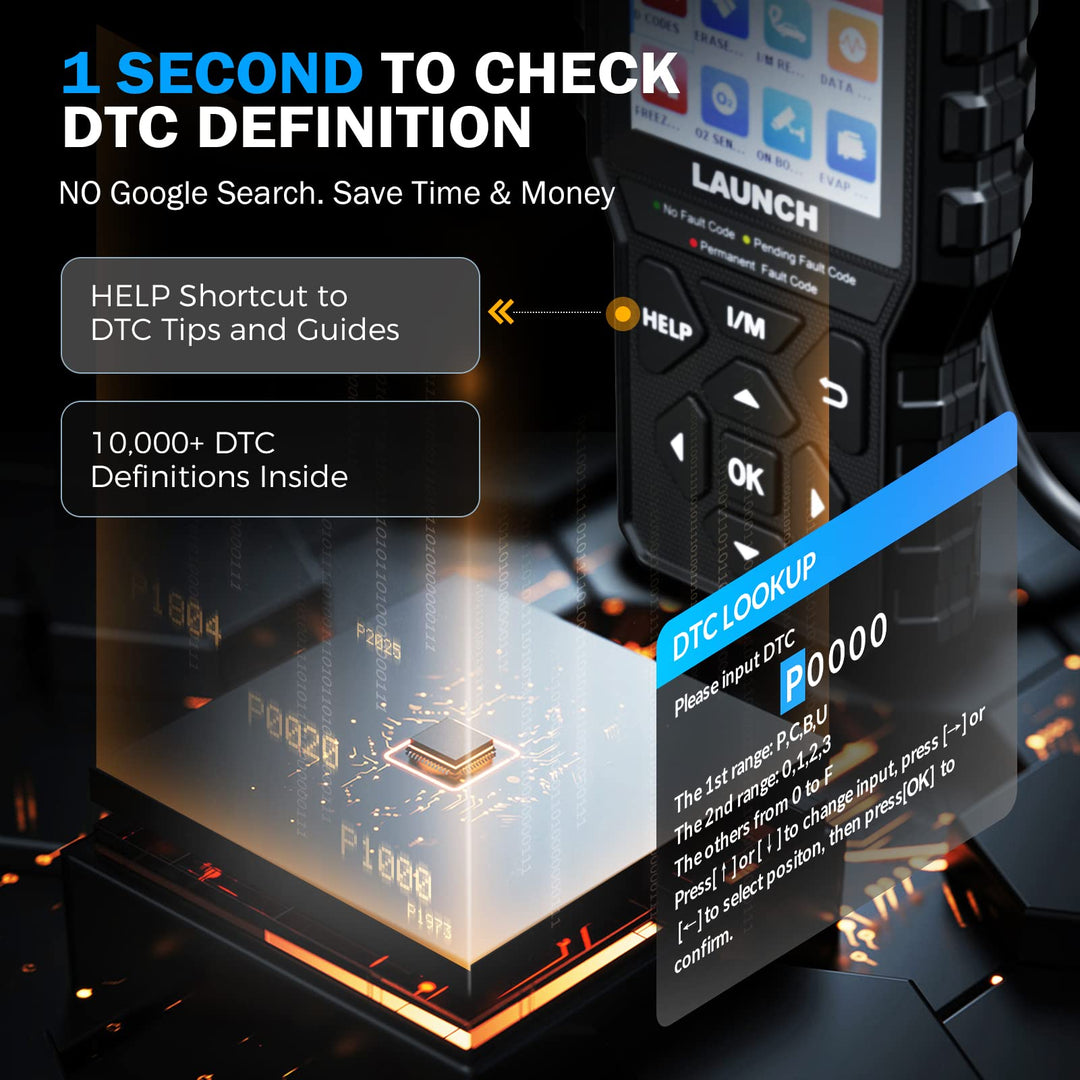 CR529 OBD2 Scanner Diagnostic Tool, Full OBD2 Scanner for Car, Free Lifetime Upd. Check-Egine-Light Code Reader, 5 Yrs. Backup, Clear Codes, One Click I/M, for DIYers with Cars After 1996