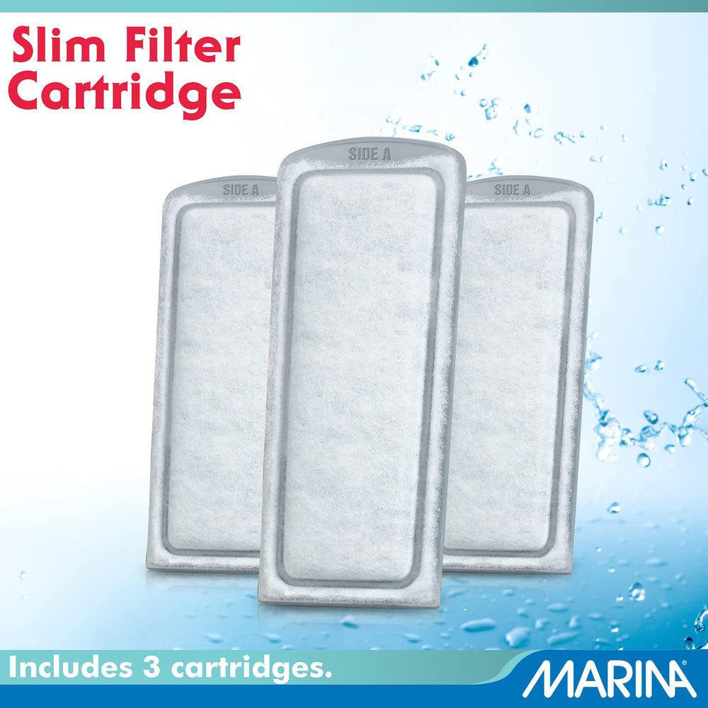 Bio Clear Ceramic Replacement Cartridge for Slim Filters, 3 Pack – Optimal Filtration for a Healthy Aquarium,White