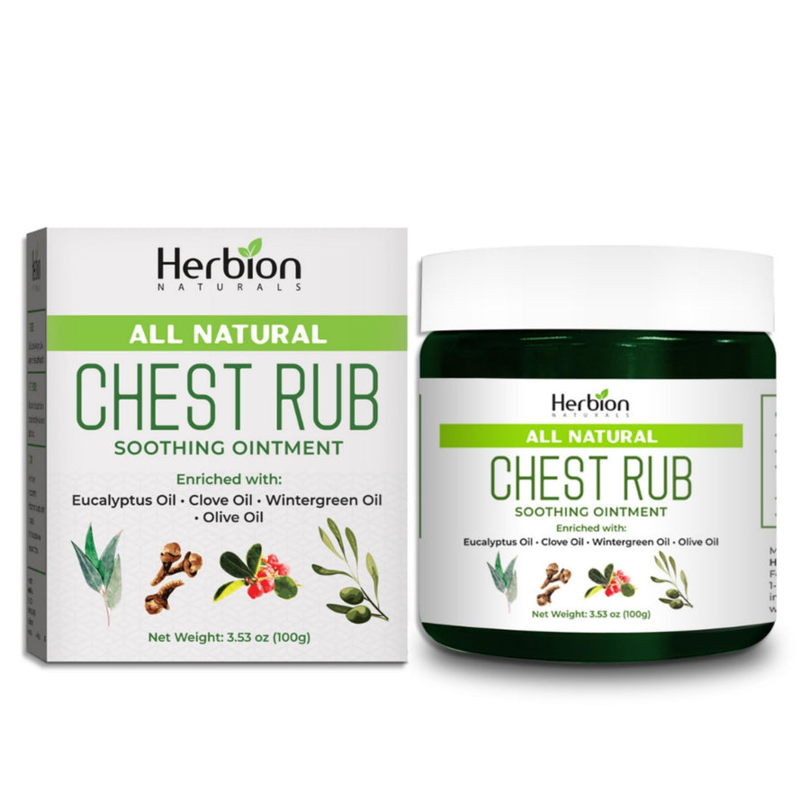 Chest Rub, 3.53 oz - Natural Soothing Ointment with Soothing Vapors for Adults & Children 2+ - Relieves Cough, Cold, Nasal & Chest Congestion – Reduces Muscle & Joint Aches