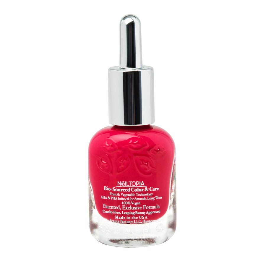 - Plant-Based Chip Free Nail Lacquer - Non Toxic, Bio-Sourced, Long-Lasting, Strengthening Polish - Rosey Cheeks (Rosey Rouge) - 0.41oz