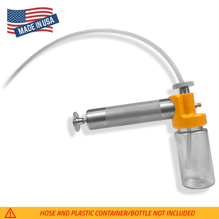 Oil Sampling Pump - Made in USA - Oil Analysis Sampling Pump with Vacuum Release Valve - Works with 5/16-inch Hose, 1/4-inch Hose (Most commonly Used) and 3/16-inch Hose