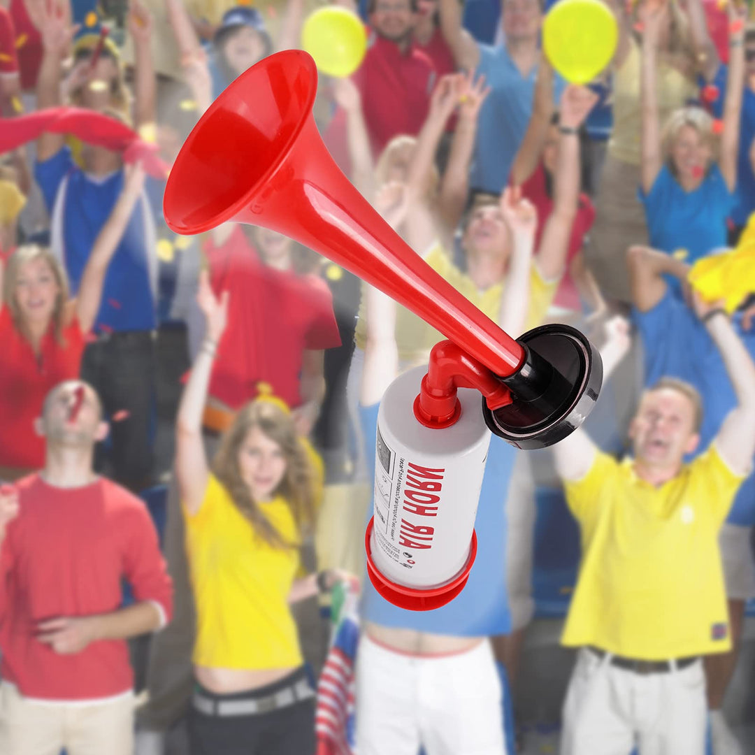 Handheld Air Horn, Aluminum+ABS Portable Handheld Air Pump Horn, Loud Noise Maker Safety Horn for Boats Cars Sporting Events Camping Universal Reusable Eco-Friendly