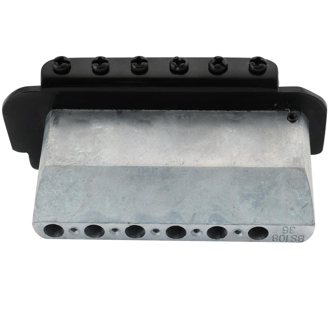 Pro 54mm Roller Saddles 2-Point Tremolo Bridge for Import Strat Squier Style Electric Guitar, Black