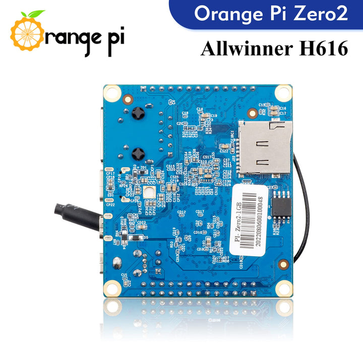 Zero 2, 1GB Allwinner H616 Quad Core 64 Bit Open-Source Microcontroller 1000M Ethernet Single Board Computer, Support Android10, Ubuntu, Debian (Zero 2)