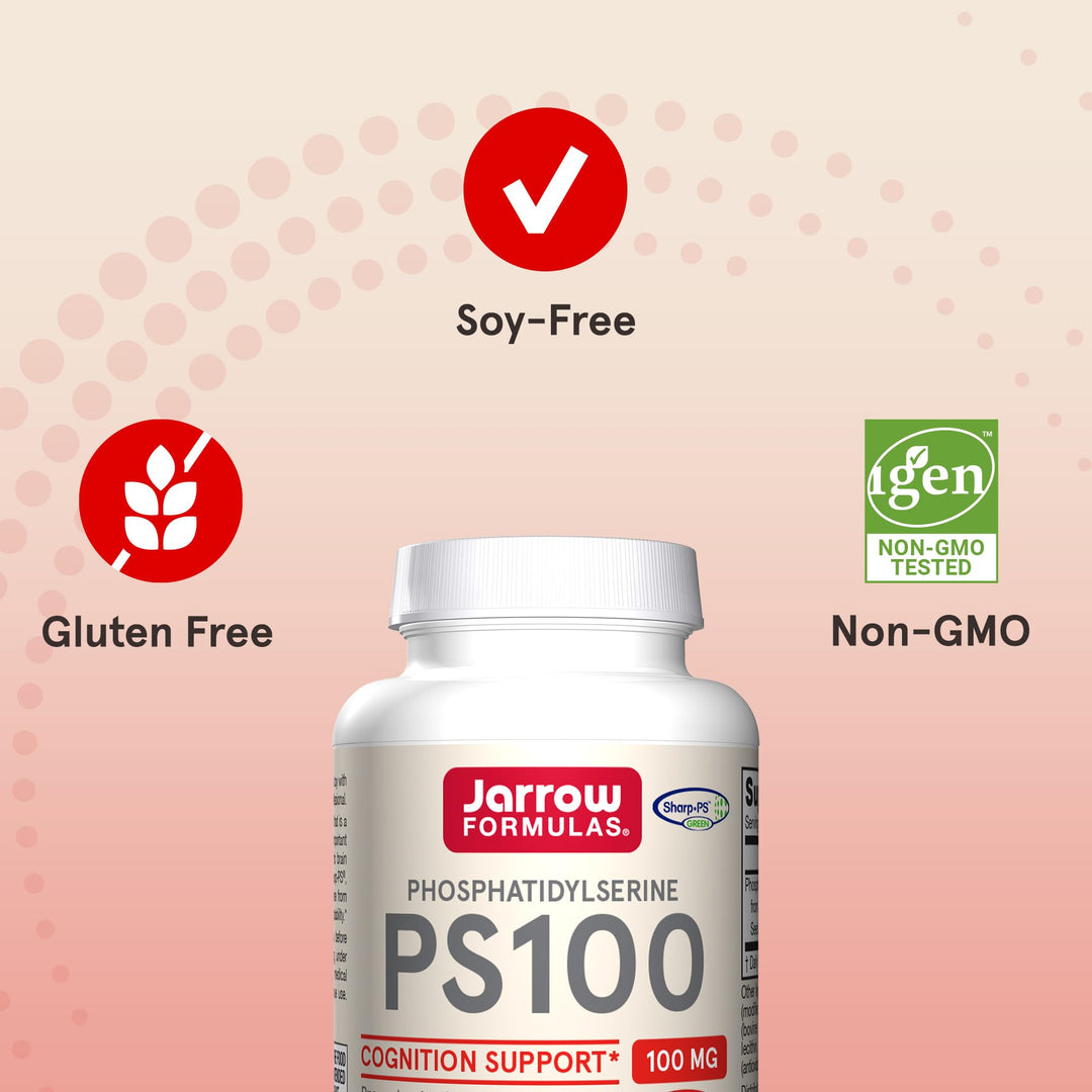 Formulas PS100 Phosphatidylserine 100 mg Non-GMO, Soy-Free - 60 Softgels