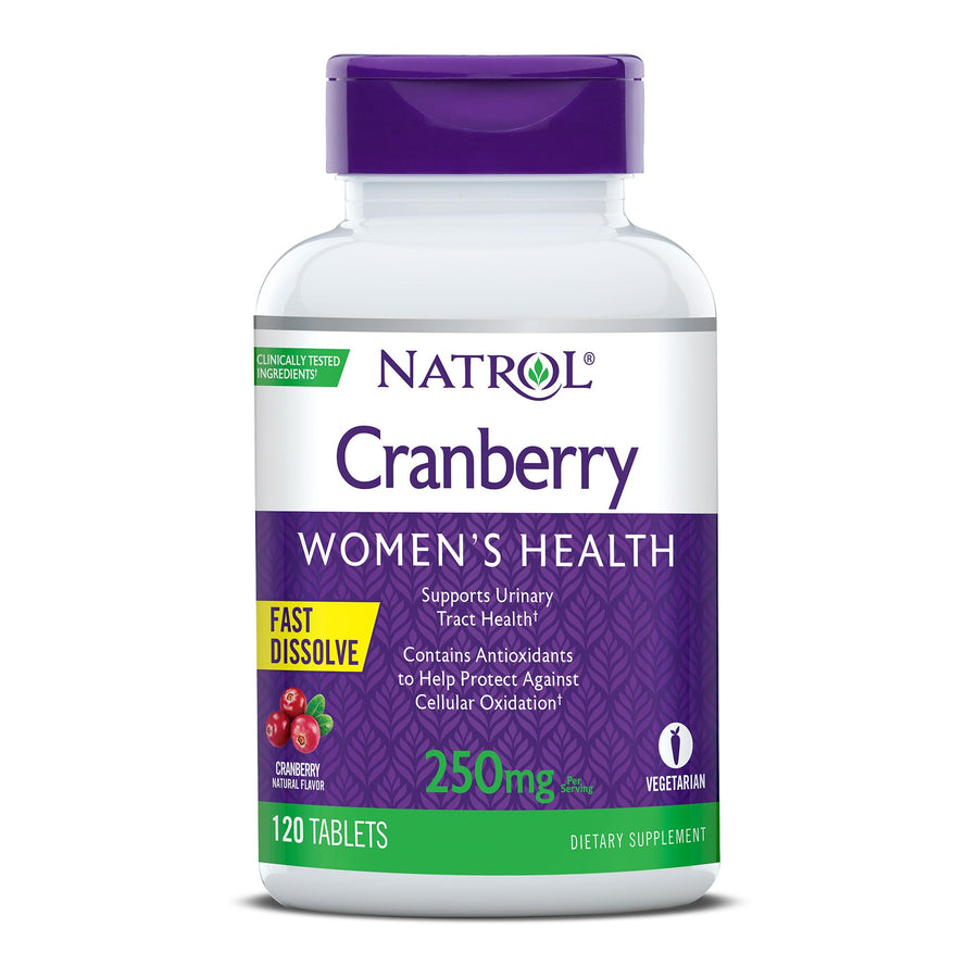 Cranberry Fast Dissolve Tablets, 250mg, Cranberry, 120 Count