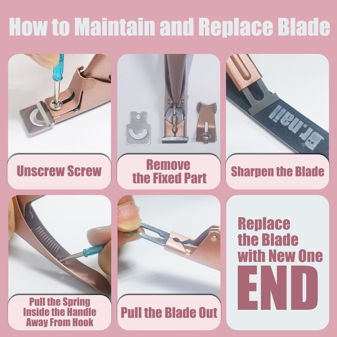 Dr.Nail Professional Adjustable Fake Nail Clipper Stainless Steel Acrylic Nail Cutter Fake Nail Clippers Nail Tip Trimmer for Artificial Nail Art Manicure Tools Clip Tool …