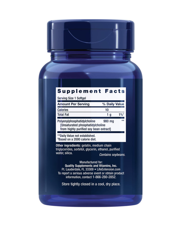 HepatoPro, polyunsaturated phosphatidylcholine, 900 mg, Supports a Healthy Liver and detoxification, Protects Against oxidative Stress, Gluten-Free, Non-GMO, 60 softgels