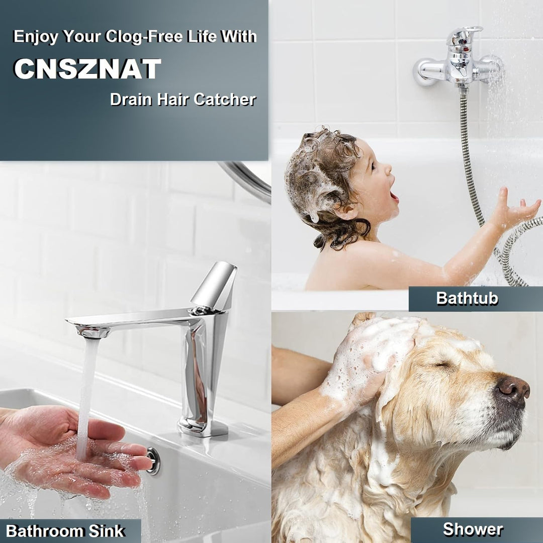 2pcs Bathtub Drain Strainer- Small Bathroom Sink Strainer Wide Rim 2.17 Diameter Stainless Steel Drain Hair Catcher Perfect for Bathtub and Utility Sink Laundry Tub.