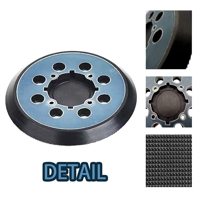 2 Pack 5 inch 8 Hole Hook and Loop Replacement Sanding Pad for DeWalt DWE64233 & N329079 Compatible with DWE6423/6423K, DWE6421/6421K, DWE6421-B2, DWE6421-B3, DWE6421-BR, DCW210B (2 Packs)