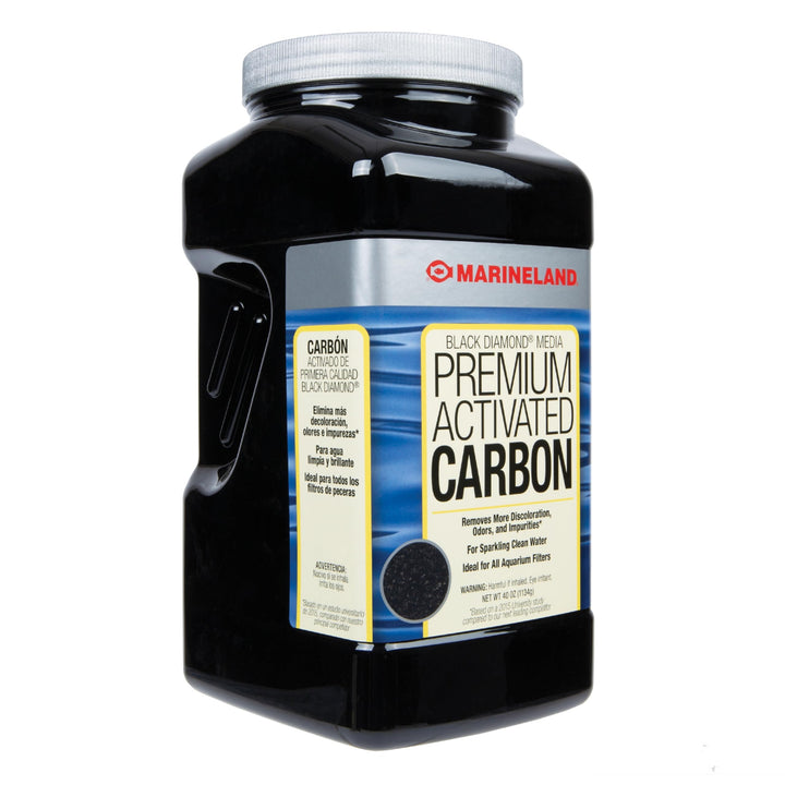 Marineland Black Diamond Premium Activated Carbon, Filter Media For Aquariums, 40 Ounces