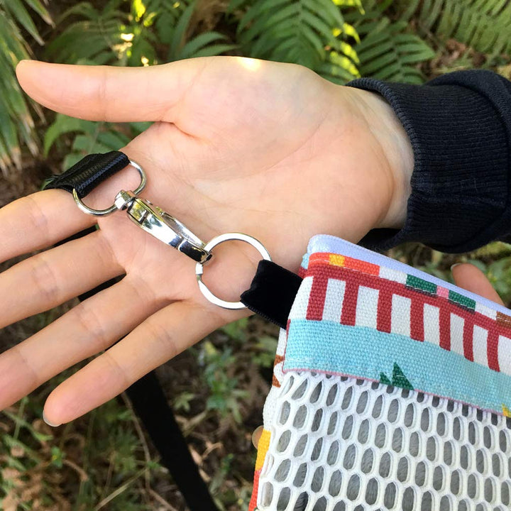 Sugar Glider Bonding Pouch Carry for Rat Hedgehog Small Pocket Pets (Pink Ethnic, 8.7x6.3inch)