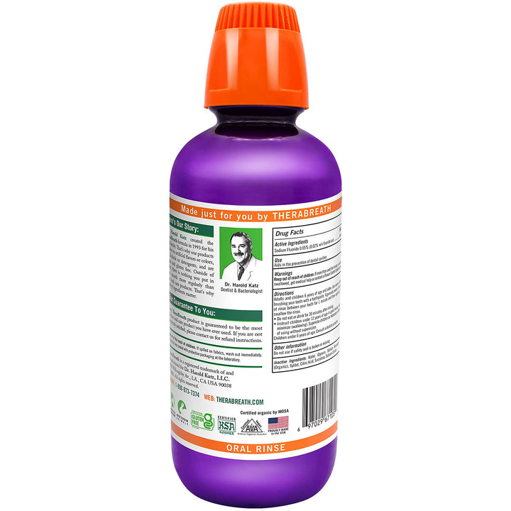 for Kids Dentist Formulated Anti-Cavity Oral Rinse, Organic Gorilla Grape, 16 Ounce (Pack Of 2)
