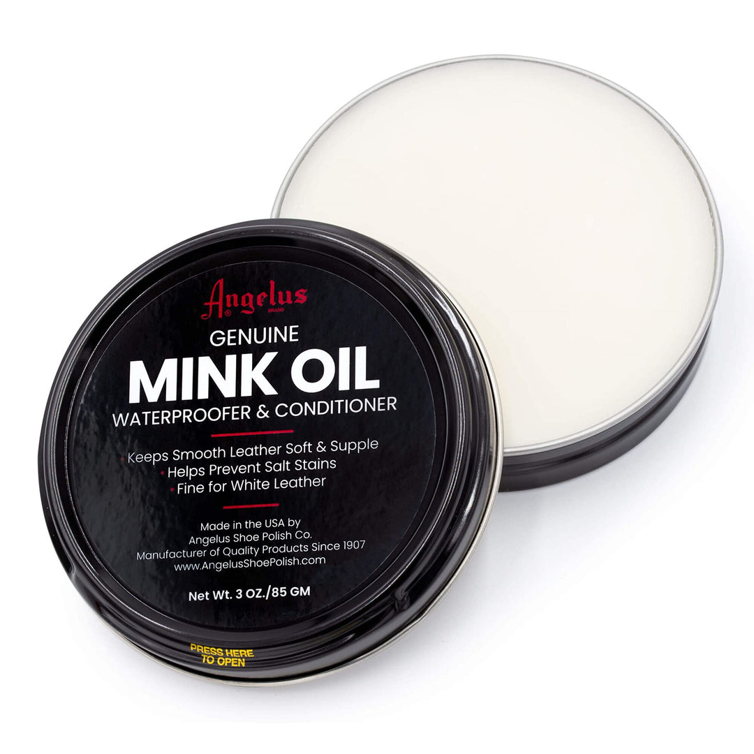 Mink Oil Paste- Waterproofs & Conditions Boots, Shoes, Jackets, Leather, & More- 3oz