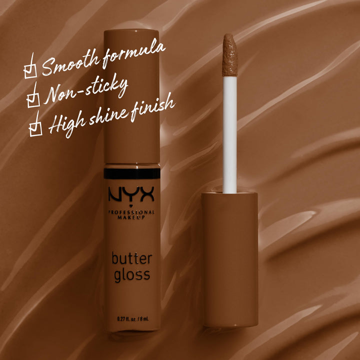 Butter Gloss Brown Sugar, Non-Sticky Lip Gloss - Caramelt (Medium Brown)