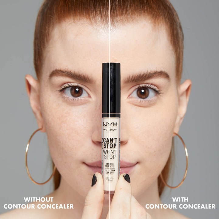 Can't Stop Won't Stop Contour Concealer, 24h Full Coverage Matte Finish - Fair