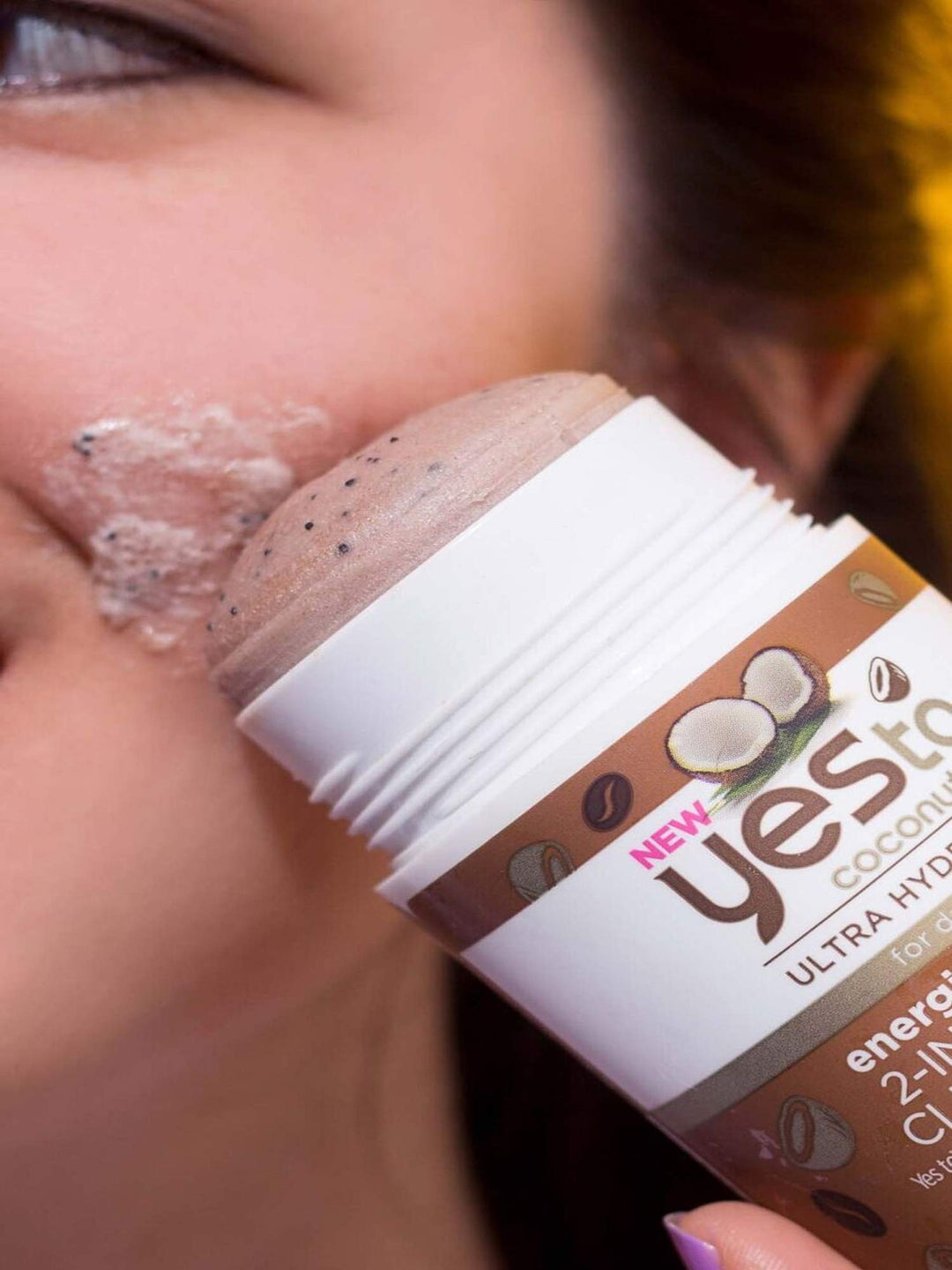 Coconut Coffee 2-In-1 Scrub & Cleanser Stick, Exfoliating & Cleansing Formula To Wash Away Dirt & Grime While Packing A Hydration Punch With Coconut Oil, Natural Vegan & Cruelty Free, 2.5 Fl Oz