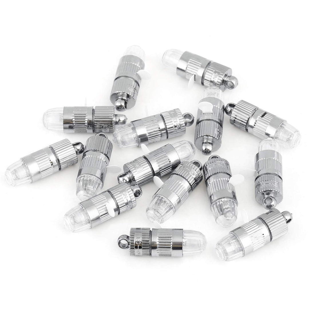 15x Battery Operated Mini LED Lights for Paper Lanterns, Balloons, Party Decoration, Non-waterproof - White