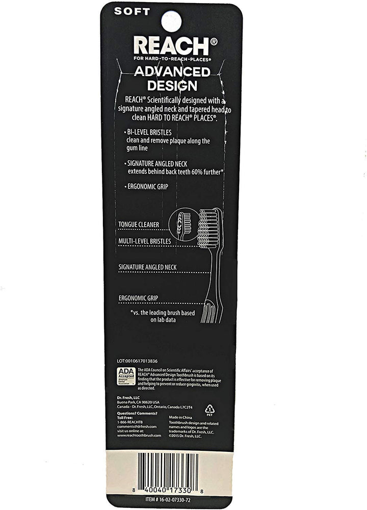 Advanced Design Full Head Toothbrush, Soft, 2 Count